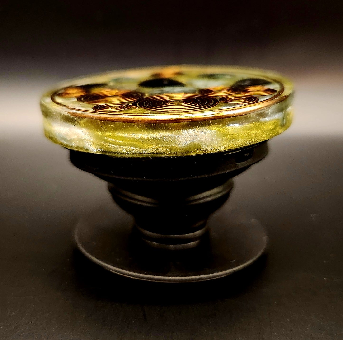 Emerald Orgonite Phone Guardian