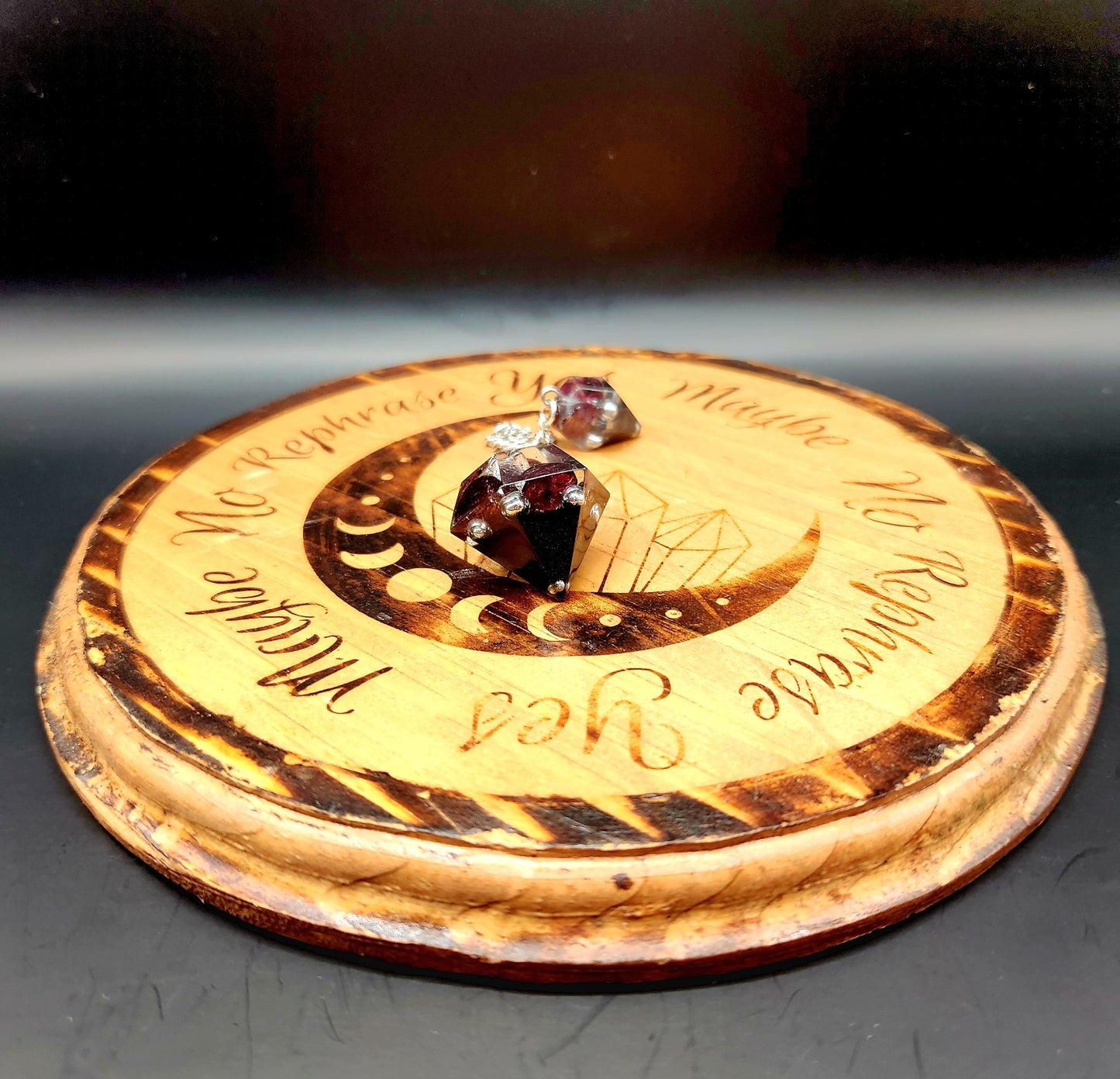 Garnet Orgonite Pendulum