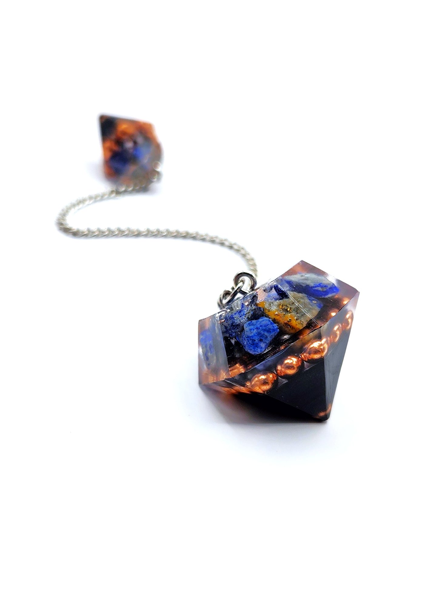 Lapis Lazuli Orgonite Pendulum - Black