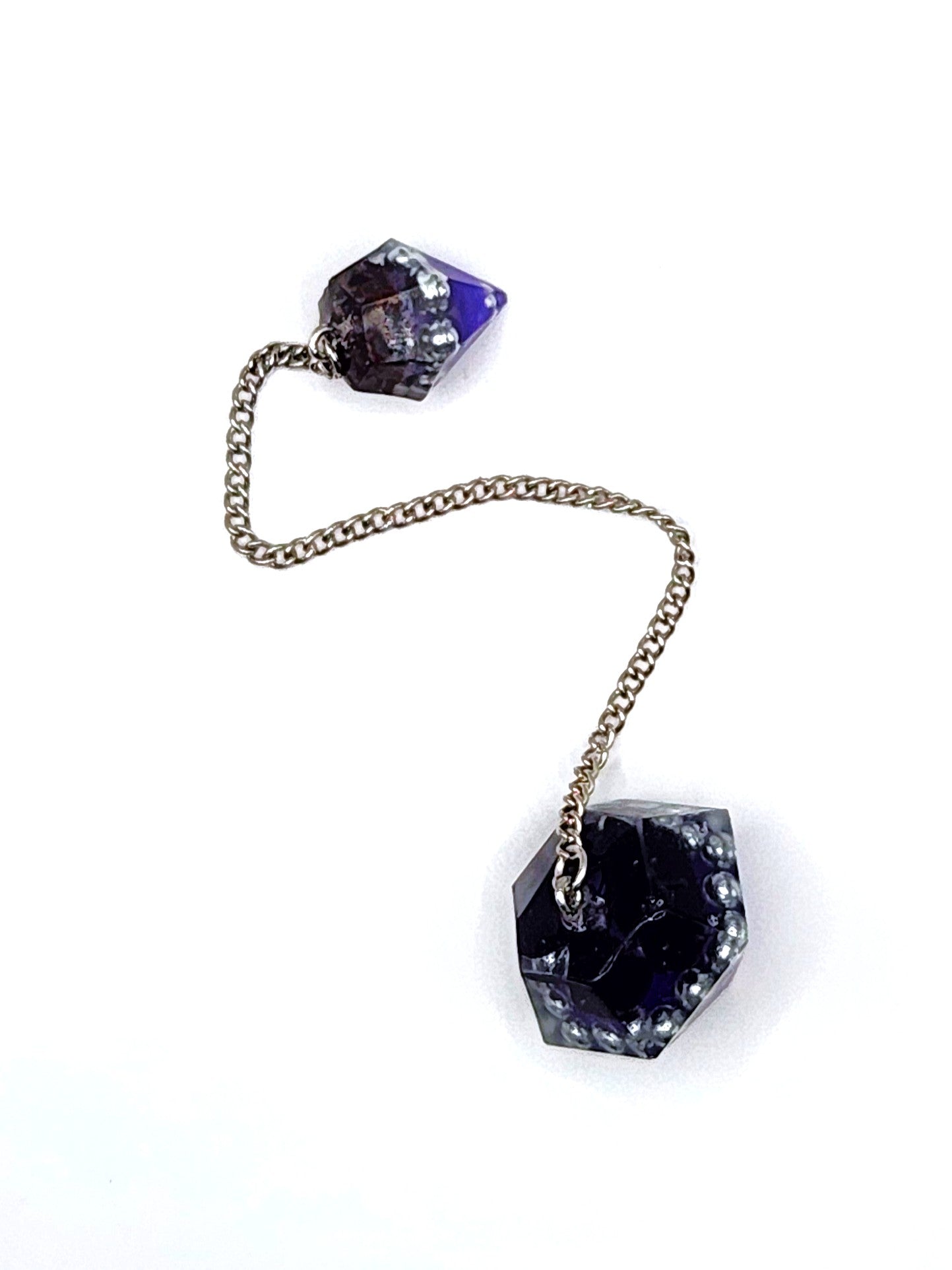 Obsidian Orgonite Pendulum - Purple
