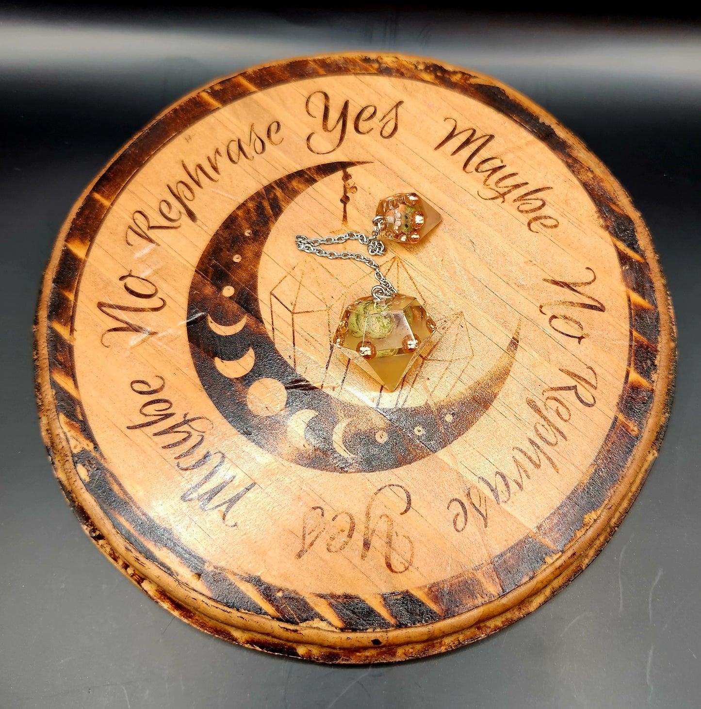 Unakite Orgonite Pendulum