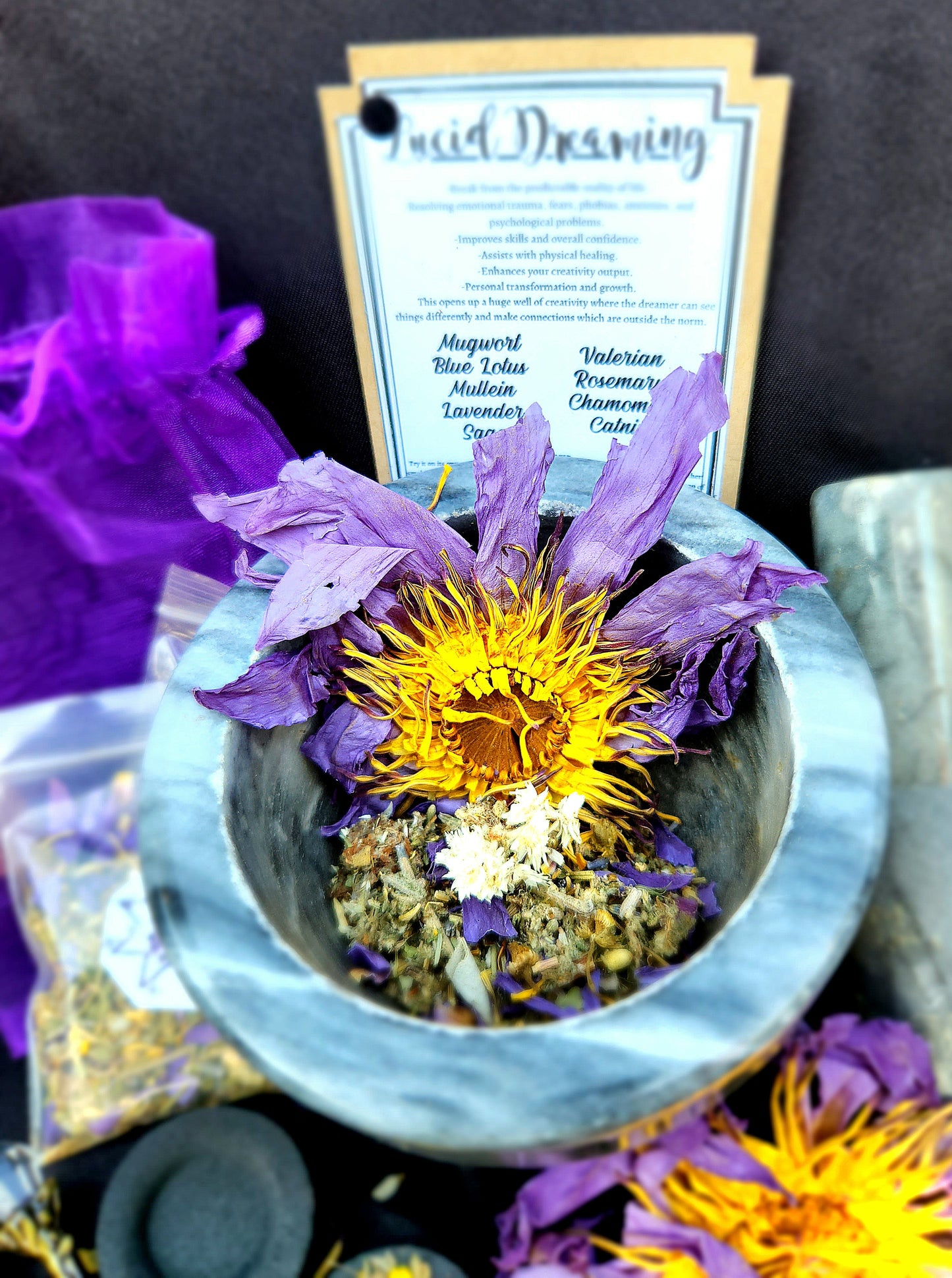 Organic Herbal Healing Set - Lucid Dreaming