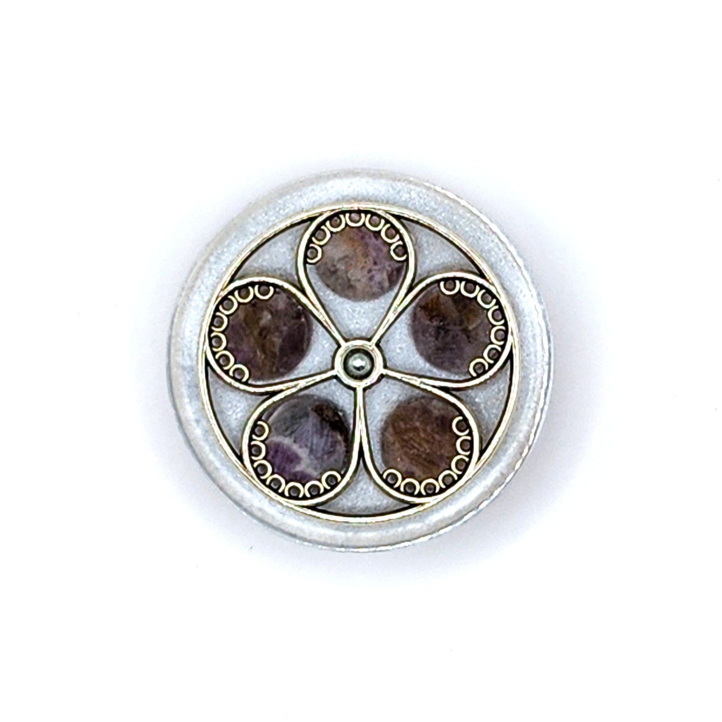 Amethyst Orgonite Phone Guardian - Flower