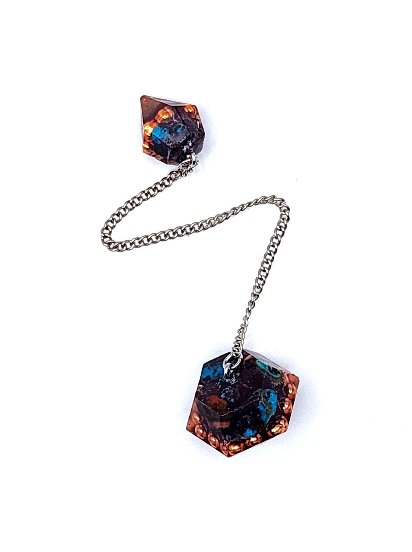 Azurite Orgonite Pendulum