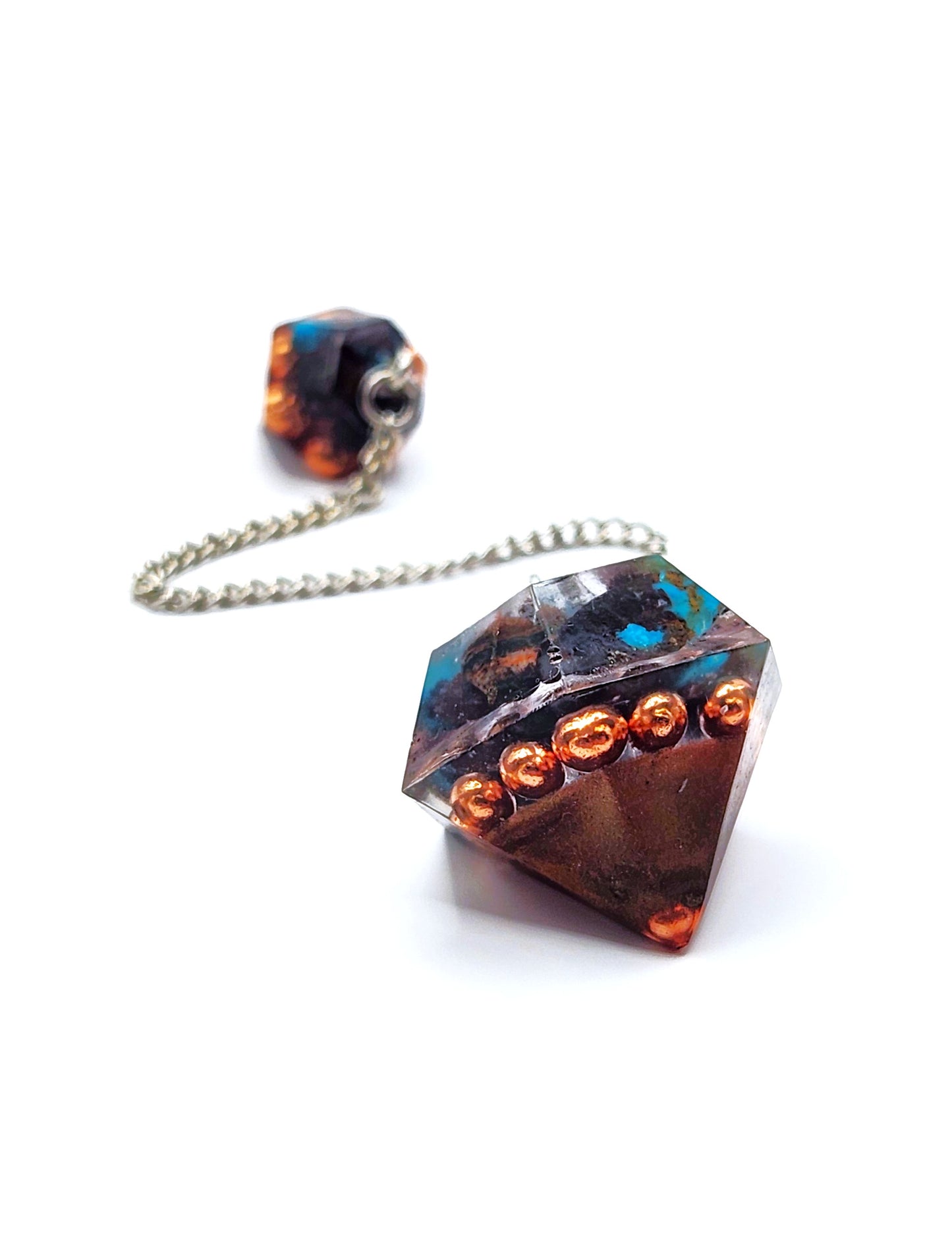 Azurite Orgonite Pendulum