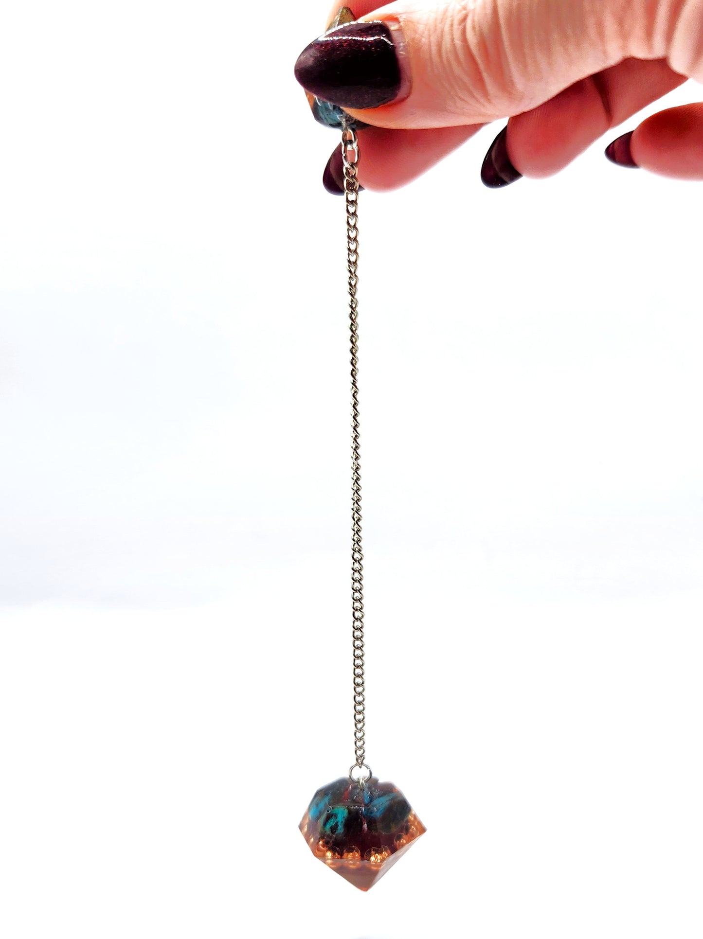 Azurite Orgonite Pendulum