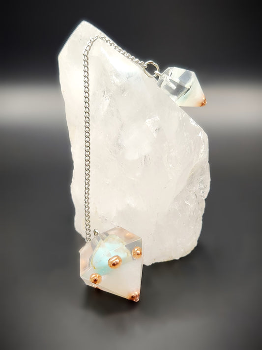 Amazonite Orgonite Pendulum