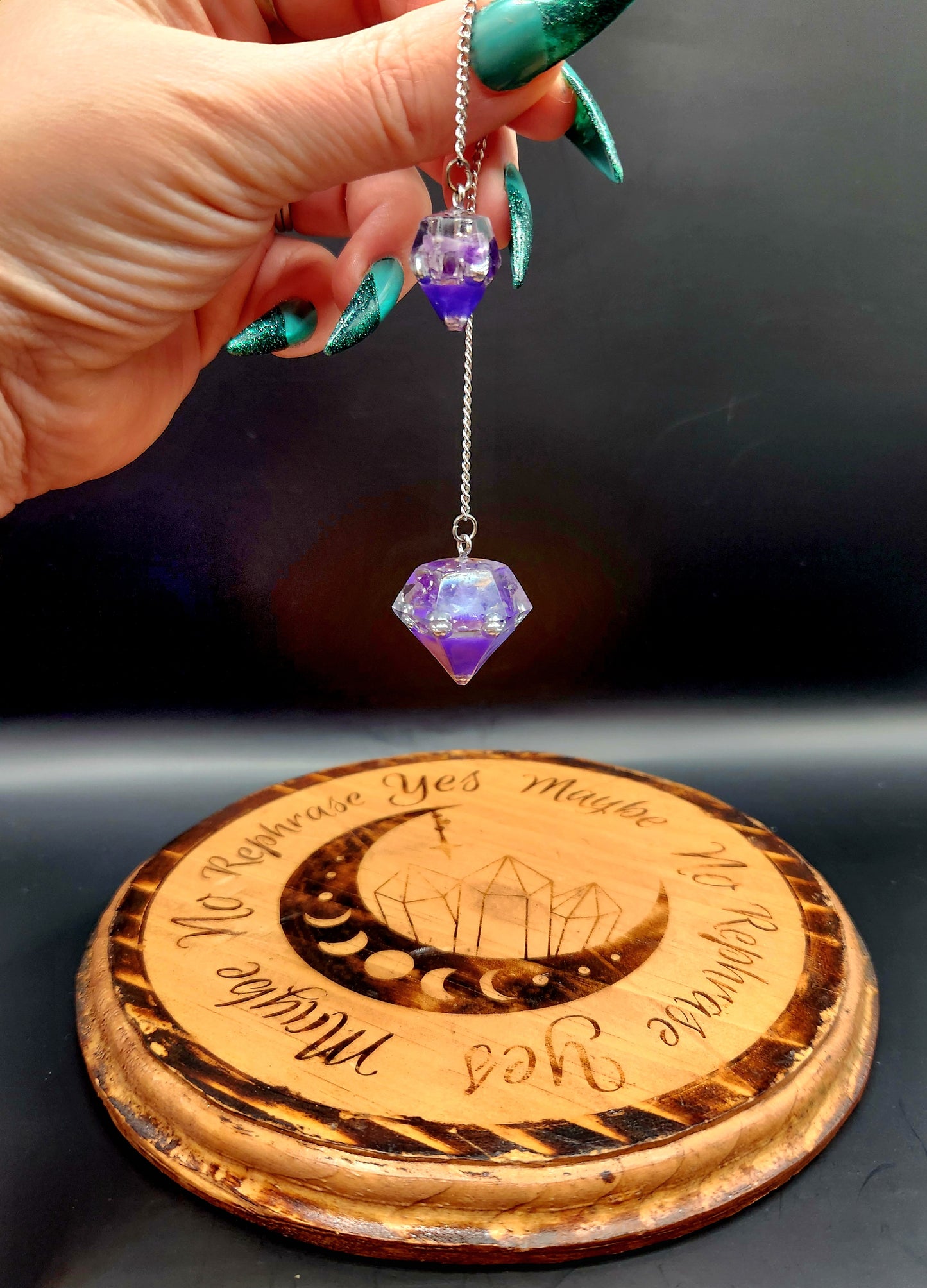 Amethyst Orgonite Pendulum