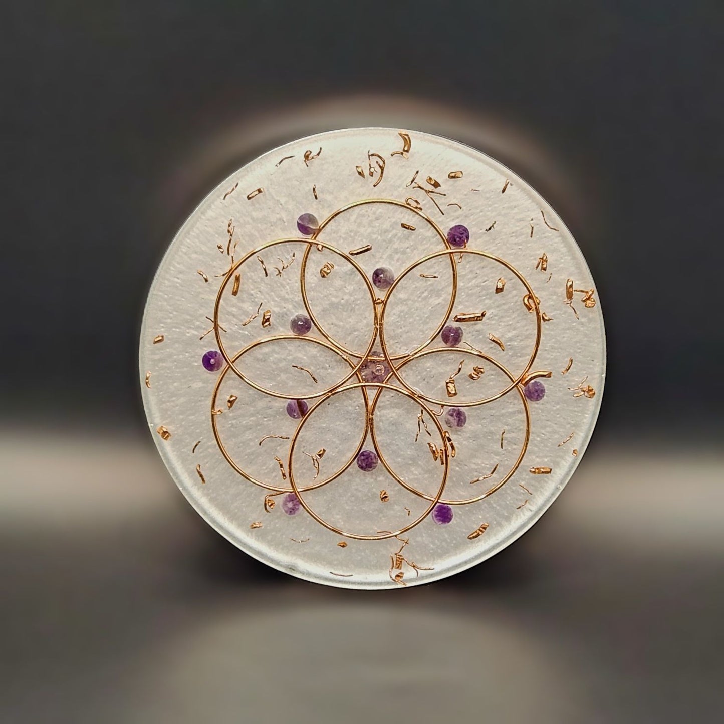 Amethyst Orgonite Charging Plate