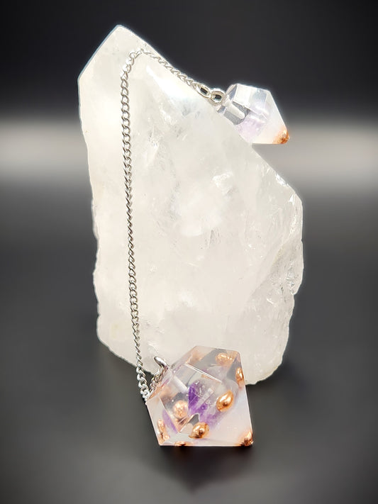 Amethyst Orgonite Pendulum