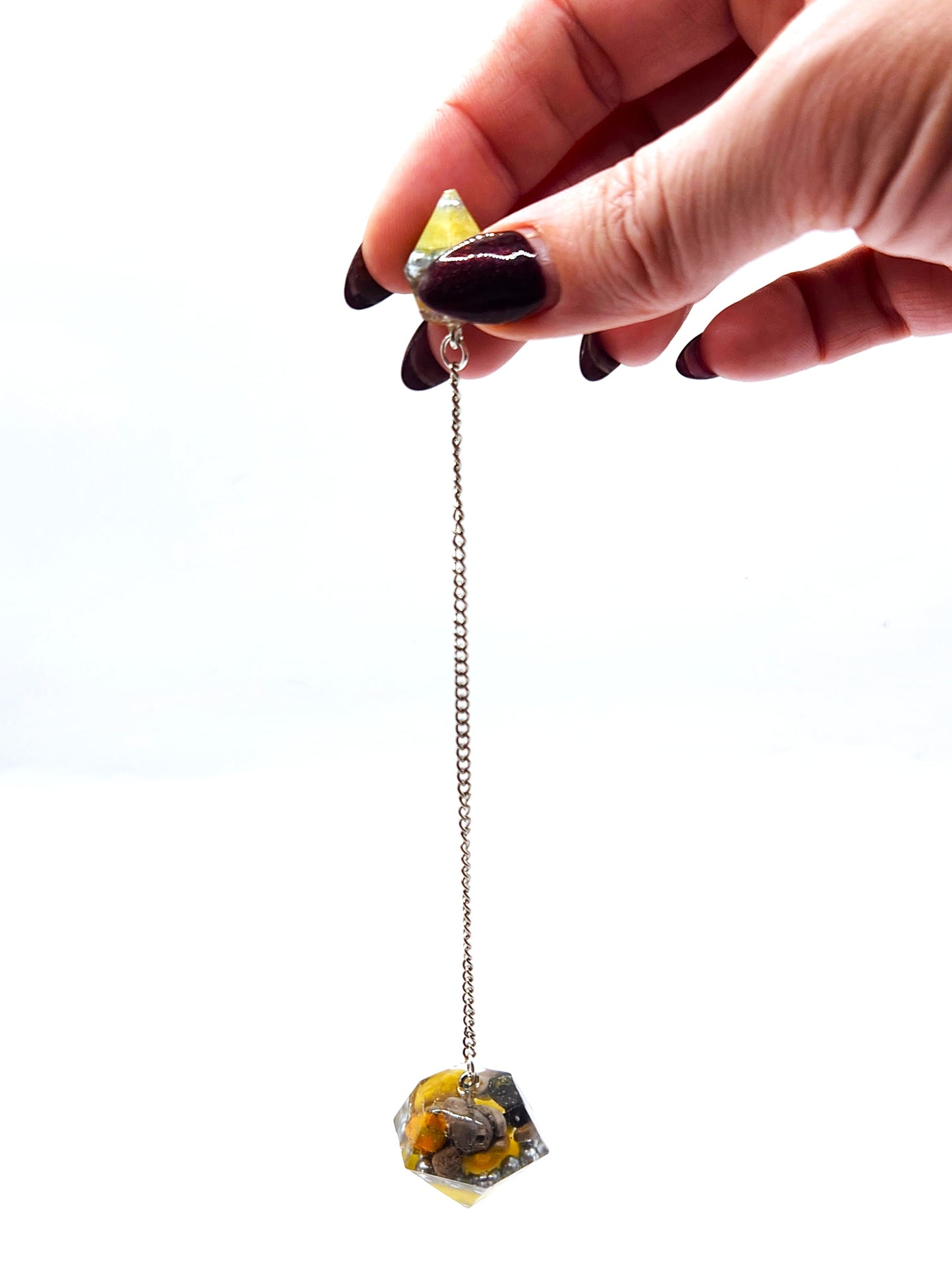 Bumble Bee Jasper Orgonite Pendulum