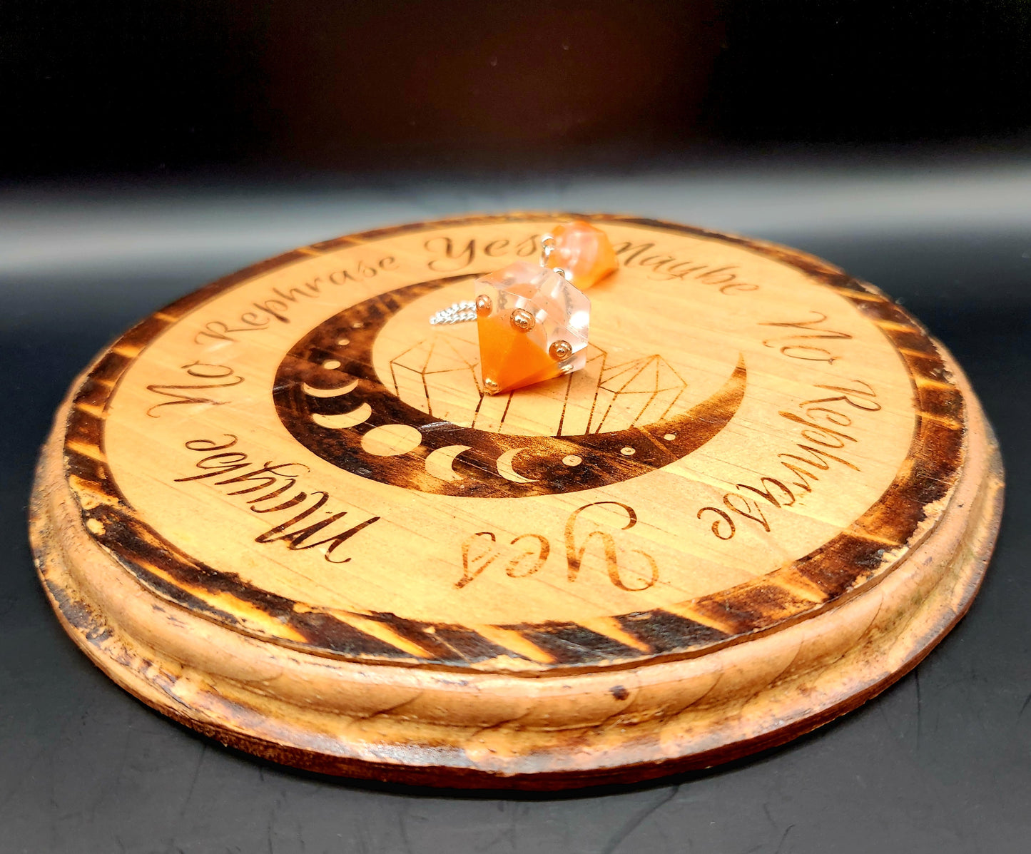 Carnelian Orgonite Pendulum