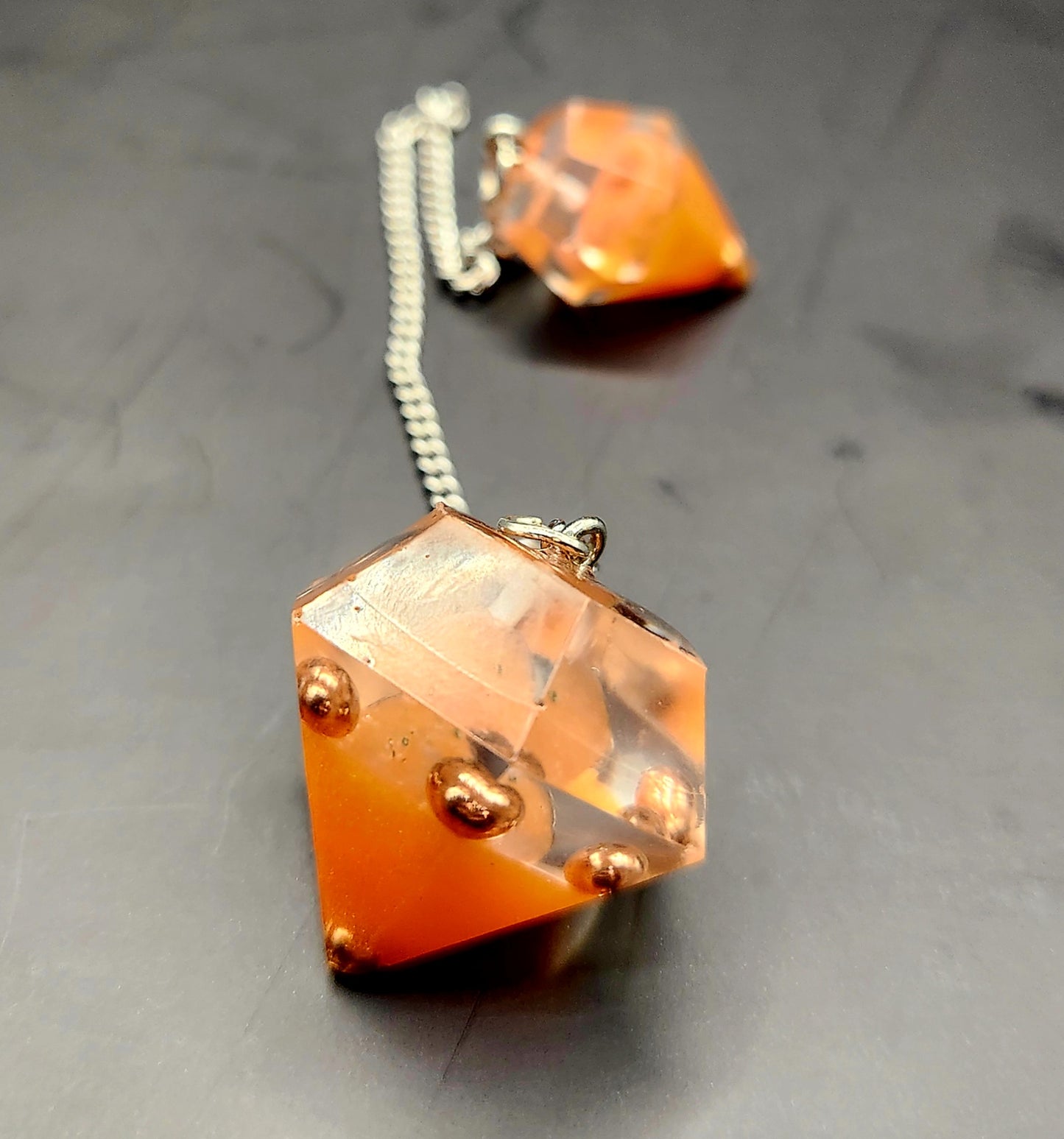 Carnelian Orgonite Pendulum