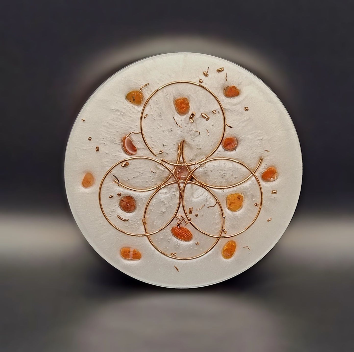 Carnelian Orgonite Charging Plate