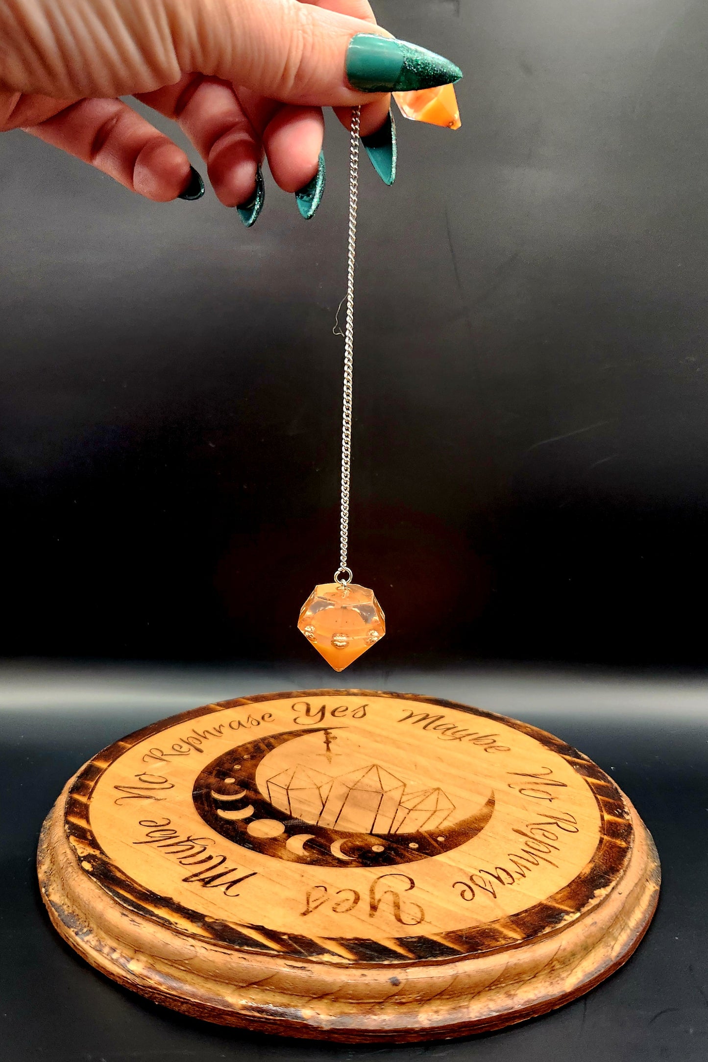 Carnelian Orgonite Pendulum