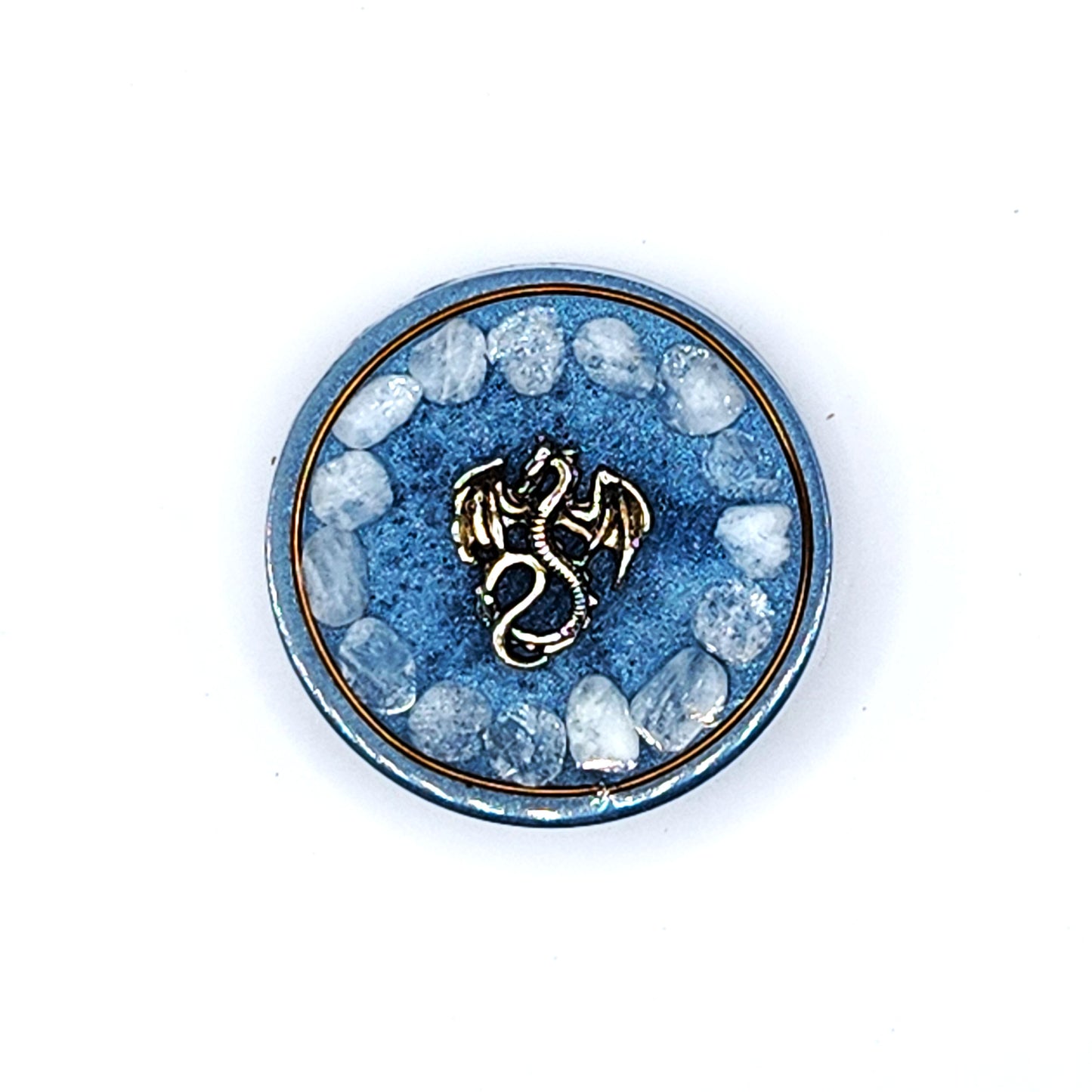 Aquamarine Orgonite Phone Guardian