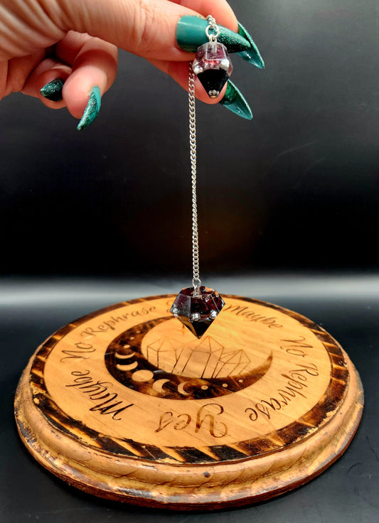 Garnet Orgonite Pendulum