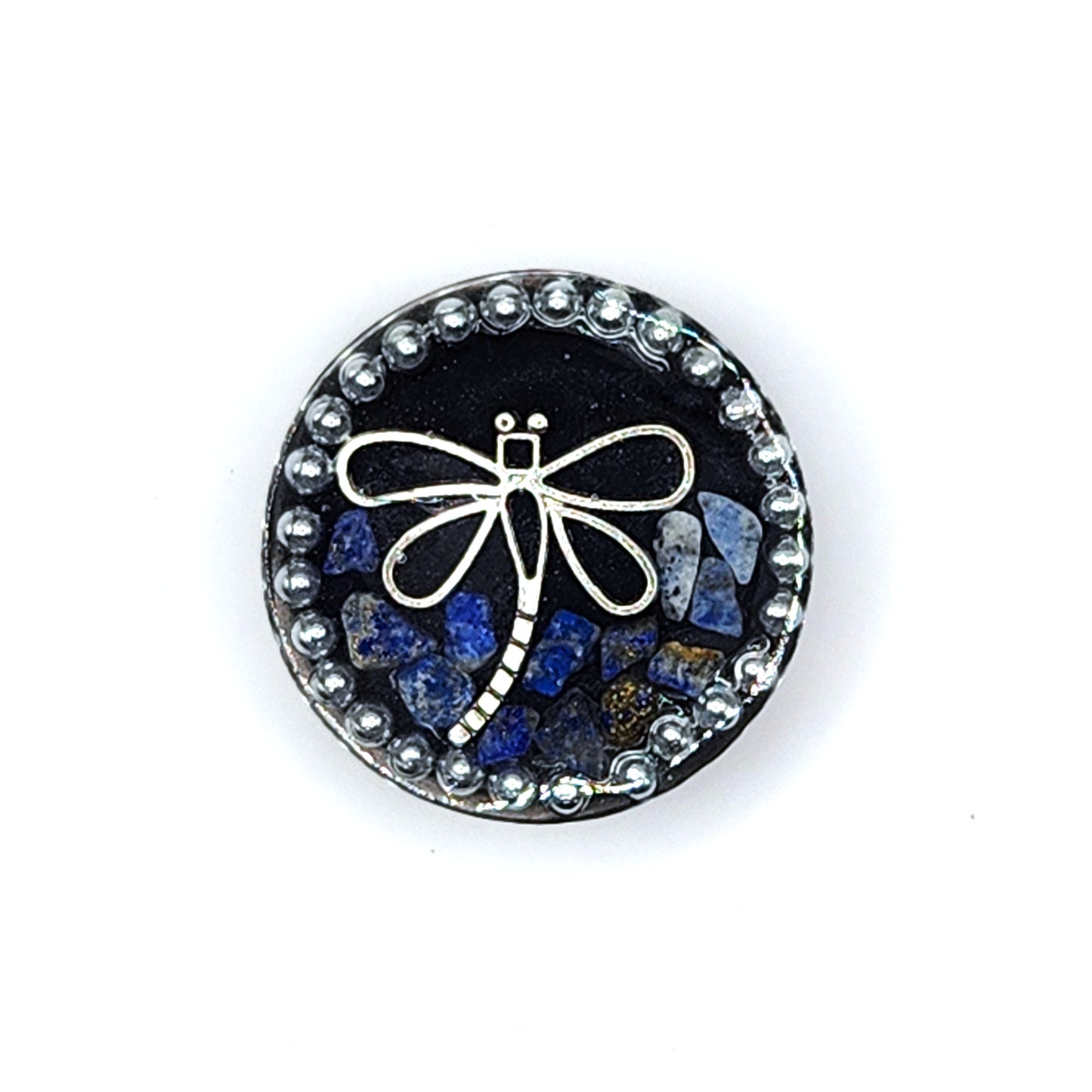 Lapis Lazuli Orgonite Phone Guardian - Dragonfly