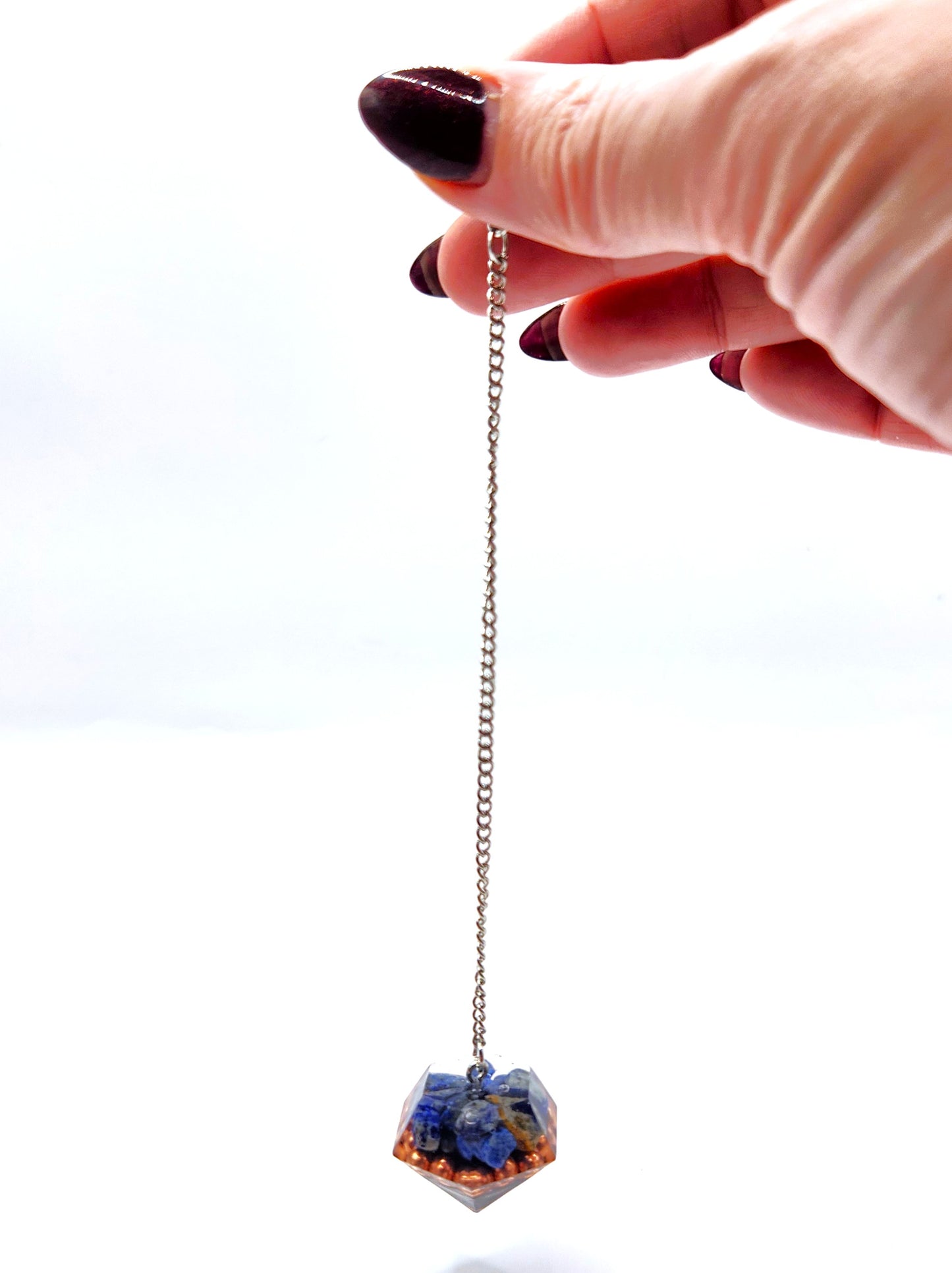Lapis Lazuli Orgonite Pendulum - Black