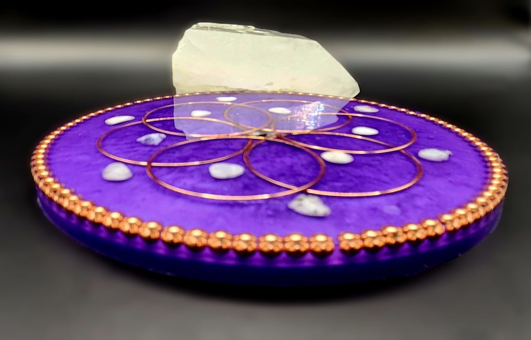 Moonstone Orgonite Charging Plate