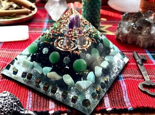 Custom Large Orgonite Pyramid