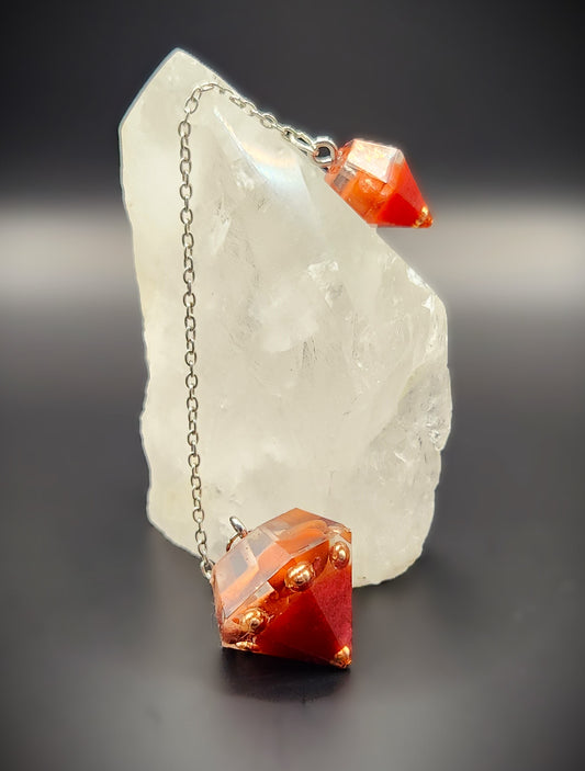 Red Jasper Orgonite Pendulum