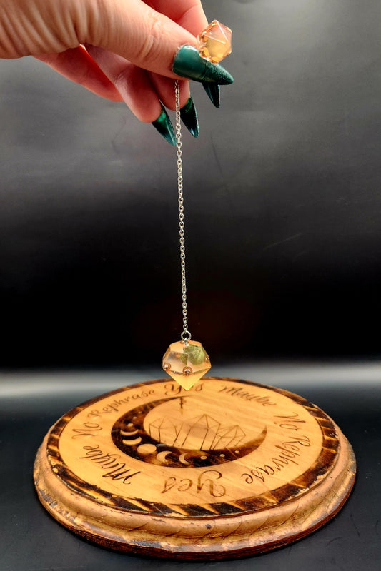 Unakite Orgonite Pendulum