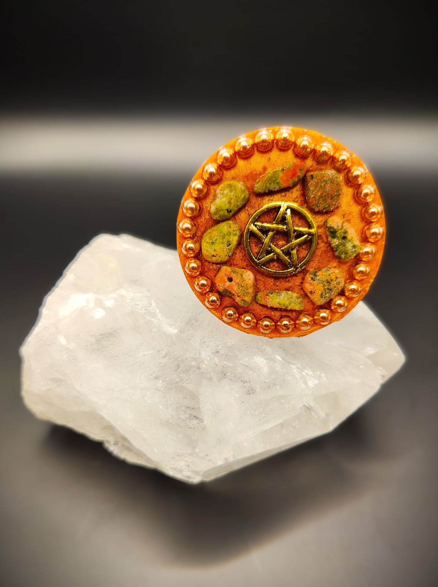 Unakite Orgonite Phone Guardian