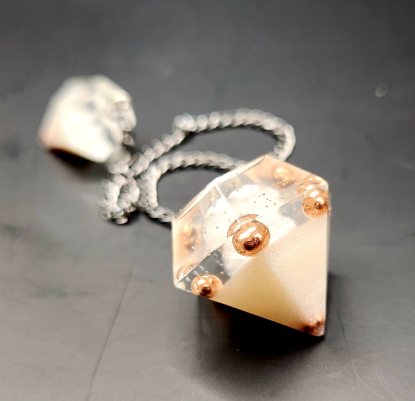 White Jade Orgonite Pendulum