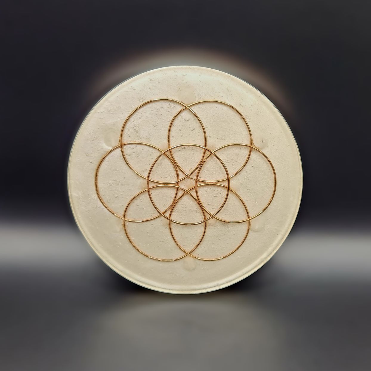 White Jade Orgonite Charging Plate